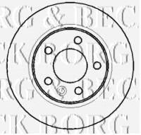 BORG & BECK bbd4387 -  Диск тормозной вентилируемый